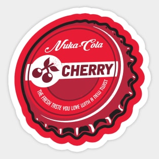 Vintage Atomic Cherry Soda Bottlecap Sticker